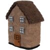 Clayre & Eef 66297 Vilt Huis 12x7x14 cm Decoratief