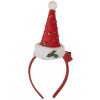 Clayre & Eef 66351 Haarband met kerstmuts met LED 12x7x27 cm