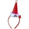 Clayre & Eef 66351 Haarband met kerstmuts met LED 12x7x27 cm