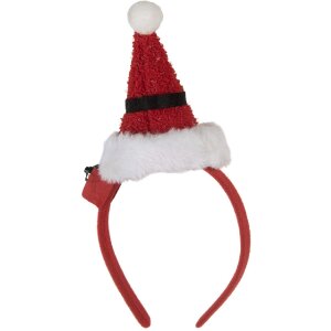 Clayre & Eef 66352 Haarband met kerstmuts met LED...