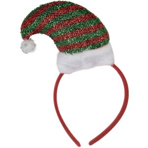 Clayre & Eef 66353 Haarband met kerstmuts 12x6x22 cm