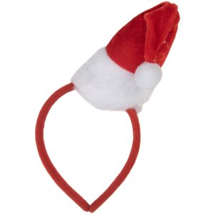Clayre & Eef 66354 Haarband met Kerstmuts 12x6x22 cm
