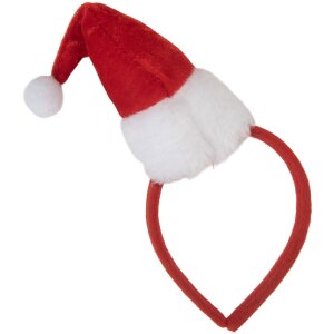 Clayre & Eef 66354 Haarband met Kerstmuts 12x6x22 cm