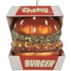 Clayre & Eef 6GL5247 Kerstornament Rood en Wit 7x7x8 cm