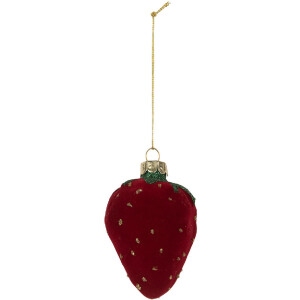 Clayre & Eef 6GL5250 Kerstornament 6x5x8 cm Rood...