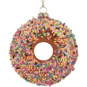 Clayre & Eef 6GL5254 Kerstornament Ø 10x4 cm