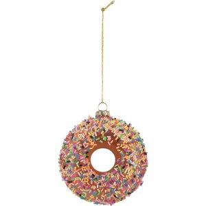 Clayre & Eef 6GL5254 Kerstornament Ø 10x4 cm