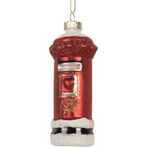 Clayre & Eef 6GL5256 Kerstornament Ø 4x11 cm
