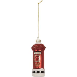 Clayre & Eef 6GL5256 Kerstornament Ø 4x11 cm