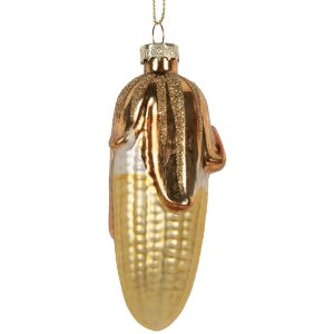 Clayre & Eef 6GL5259 Kersthangdecoratie Ø 4x10 cm goudkleurig