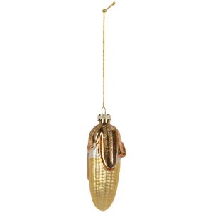 Clayre & Eef 6GL5259 Kersthangdecoratie Ø 4x10 cm goudkleurig