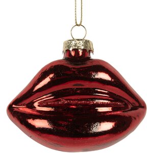 Clayre & Eef 6GL5261 Kersthangers Rood 8x4x7 cm