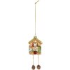 Clayre & Eef 6GL5265 Kerstornament 7x4x10/17 cm Bruin & Groen
