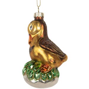Clayre & Eef 6GL5266 Kerstornament 6x5x11 cm Bruin...