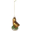 Clayre & Eef 6GL5266 Kerstornament 6x5x11 cm Bruin Groen Glas