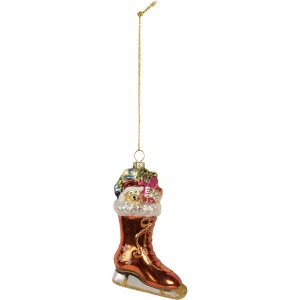 Clayre & Eef 6GL5267 Kerstornament 8x4x13 cm Oranje...