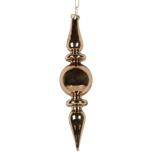 Clayre & Eef 6GL5271 Kerstbal Ø 5x19 cm Goudkleurig