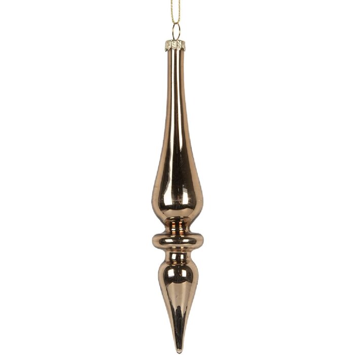 Clayre & Eef 6GL5272 Kerstbal Ø 3x18 cm Goud