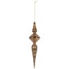 Clayre & Eef 6GL5273 Kerstbal Ø 8x32 cm Goudkleurig