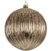 Clayre & Eef 6GL5275 Kerstbal Ø 15x15 cm Transparant Zilver