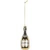 Clayre & Eef 6GL5278 Kerstornament Ø 5x14 cm Goud- & Zilverkleurig