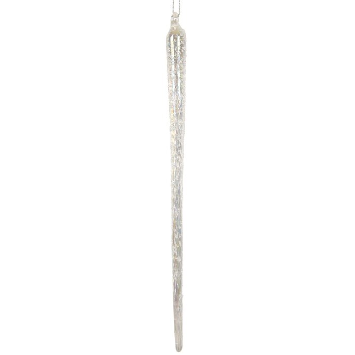 Clayre & Eef 6GL5284 Kersthangdecoratie Ø 2x25 cm Glas