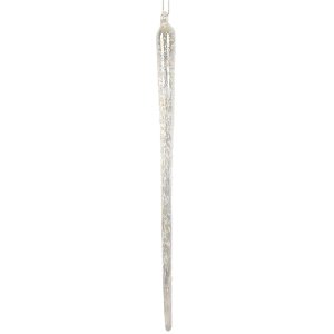 Clayre & Eef 6GL5284 Kersthangdecoratie Ø 2x25 cm Glas
