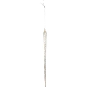 Clayre & Eef 6GL5284 Kersthangdecoratie Ø 2x25 cm Glas