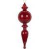 Clayre & Eef 6GL5288 Kerstbal Ø 5x17 cm rood