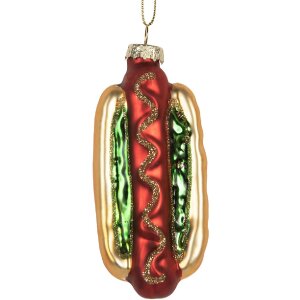 Clayre & Eef 6GL5297 Kerstornament 4x3x10 cm Goud en...