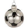 Clayre & Eef 6GL5299 Kerstornament Ø 6x6 cm Grijs & Zwart