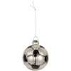Clayre & Eef 6GL5299 Kerstornament Ø 6x6 cm Grijs & Zwart