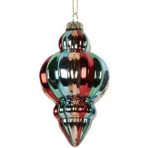 Clayre & Eef 6GL5301 Kerstbal Ø 7x12 cm...