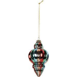 Clayre & Eef 6GL5301 Kerstbal Ø 7x12 cm...