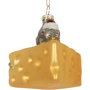 Clayre & Eef 6GL5305 Kerstornament 8x8x8 cm