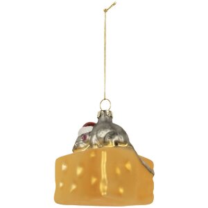 Clayre & Eef 6GL5305 Kerstornament 8x8x8 cm