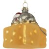 Clayre & Eef 6GL5305 Kerstornament 8x8x8 cm