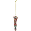Clayre & Eef 6GL5309 Kerstornament 4x2x13 cm