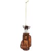 Clayre & Eef 6GL5311 Kersthangdecoratie 6x4x13 cm Bruin & Zwart