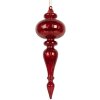 Clayre & Eef 6GL5315 Kerstbal Ø 9x28 cm Rood