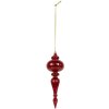 Clayre & Eef 6GL5315 Kerstbal Ø 9x28 cm Rood