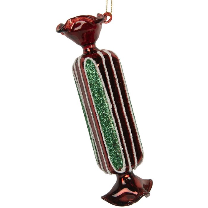 Clayre & Eef 6GL5320 Kerstornament Ø 4x15 cm