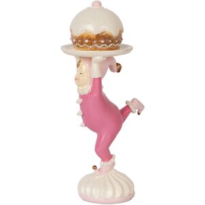 Clayre & Eef 6PR5618 Decoratie Elf 12x8x21 cm Roze Beige
