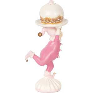 Clayre & Eef 6PR5618 Decoratie Elf 12x8x21 cm Roze Beige