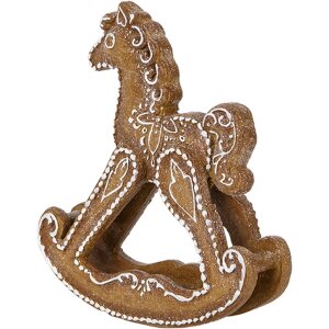 Clayre & Eef 6PR5621 Decoratie Schommelpaard Bruin...