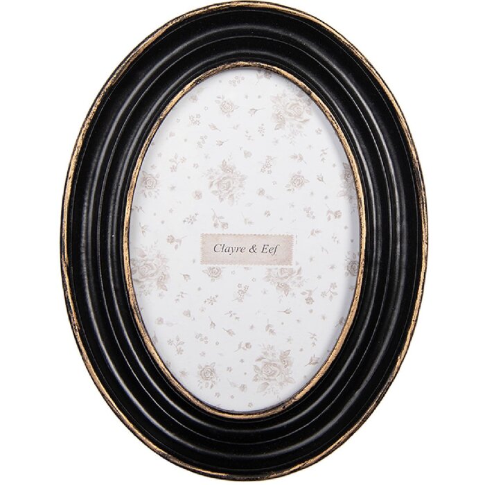 Clayre & Eef 2F1282 Fotolijst 15x20 cm Zwart met Goud