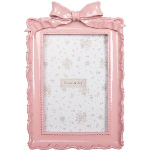 Clayre & Eef 2F1286 Fotolijst 15x4x21 cm voor 10x15 cm fotos roze