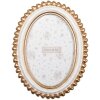 Clayre & Eef 2F1288 Fotolijst 15x2x20 cm Goudkleurig Wit 10x15 cm