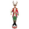 Clayre & Eef 5PR0154 Decoratie Rendier 25x20x82 cm Bruin Rood