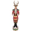 Clayre & Eef 5PR0155 Decoratie Rendier 25x22x82 cm Braun Rot